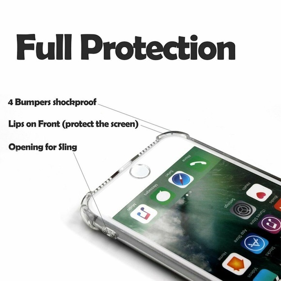 NEW iPhone 7/8 Plus Case Clear TPU Shockproof Slim Sunset FREE Screen Protector - Picture 5 of 5